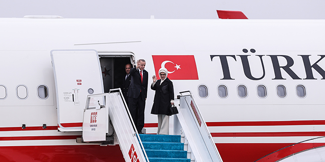 Erdo�an, Kazakistan'daki temaslar�n�n ard�ndan yurda d�nd� - Son Dakika Haber