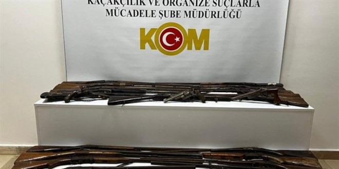 Samsun'da Osmanl� d�nemine ait 24 silah ele ge�irildi - Son Dakika Haber