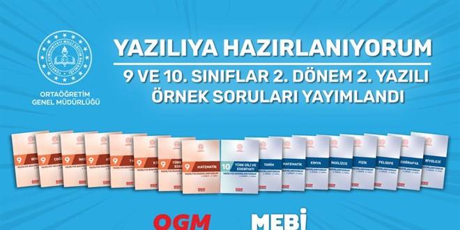 MEB liseliler i�in 2. yaz�l� �rnek sorular�n� eri�ime a�t�