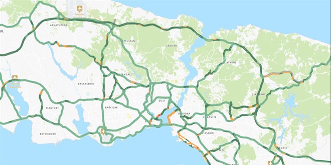 �stanbul trafi�inde 'bayram': Anadolu'da trafik y�zde 2'ye kadar d��t�