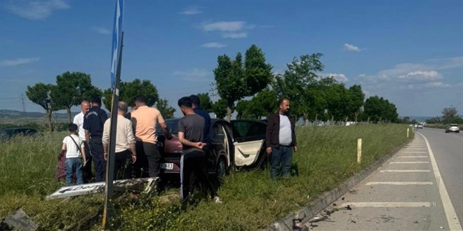 Osmaneli Belediye Ba�kan� trafik kazas�nda yaraland�