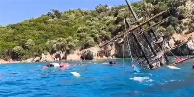Valilikten Marmaris'te batan tur teknesine dair a��klama