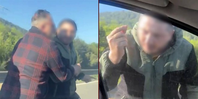 Maganda deh�eti: Ailenin yolunu kesip s�r�c�ye sald�rd�