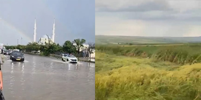 Edirne'de yollar g�le d�nd�, tarlalar zarar g�rd� - Son Dakika Haber