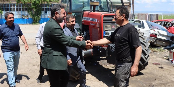 Yerk�y Belediye Ba�kan� Fatih Arslan'dan sanayi esnaf�na ziyaret