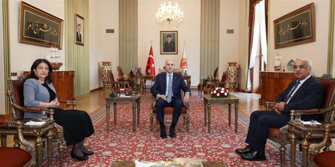 TBMM Ba�kan� Kurtulmu�, DEM heyetini kabul etti