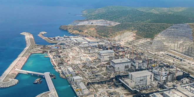 Akkuyu NGS'de boru hatt� kayna�� ba�lad� - Son Dakika Haber