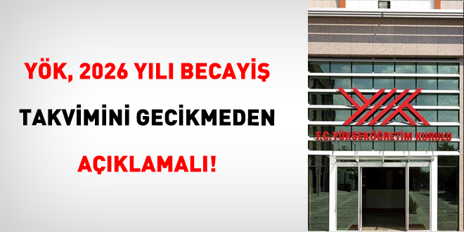 Y�K, 2026 y�l� becayi�  Takvimini gecikmeden a��klamal�!