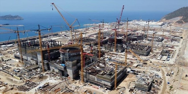 Akkuyu N�kleer G�� Santrali'nin 1'inci g�� �nitesinin in�aat� tamamland� - Son Dakika Haber
