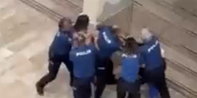 Polisin �n�nde kad�n kavgas� - Son Dakika Haber