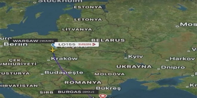 Pilot, u�ak ka��r�lma ikaz� yay�nlad�; T�rk Hava Sahas�'nda 2 adet F-16 sava� u�a�� e�lik etti - Son Dakika Haber