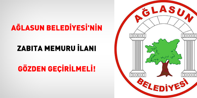 A�lasun Belediyesi'nin Zab�ta  Memuru �lan� G�zden Ge�irilmeli! - Son Dakika Haber