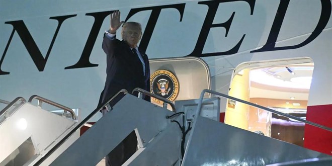 Trump Ankara'ya gelmek i�in yola ��kt�
