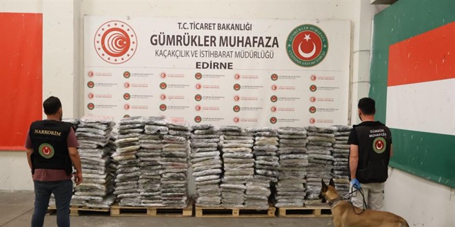 Kap�kule'de 1,2 ton uyu�turucu ele ge�irildi