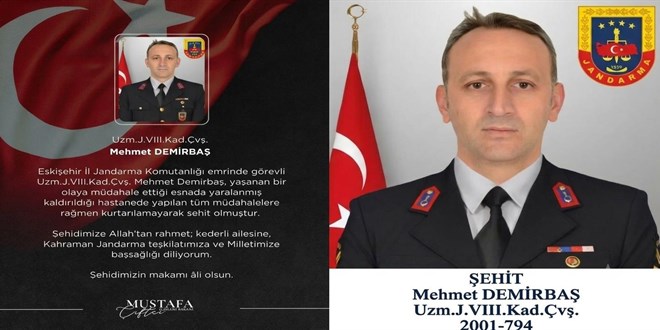 Uzman �avu�, olaya m�dahale s�ras�nda �ehit oldu