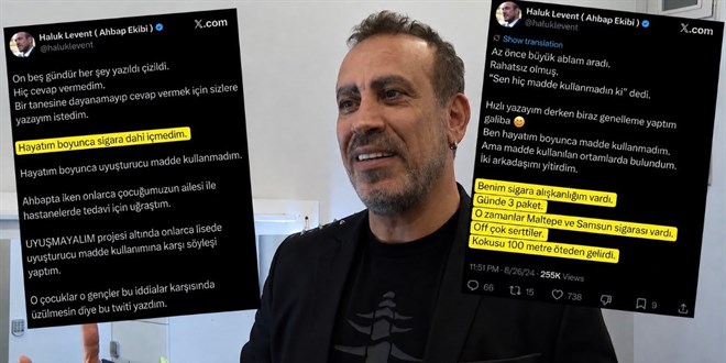 Haluk Levent'in hi� sigara i�medim dedi ama ger�ek farkl� ��kt� - Son Dakika Haber