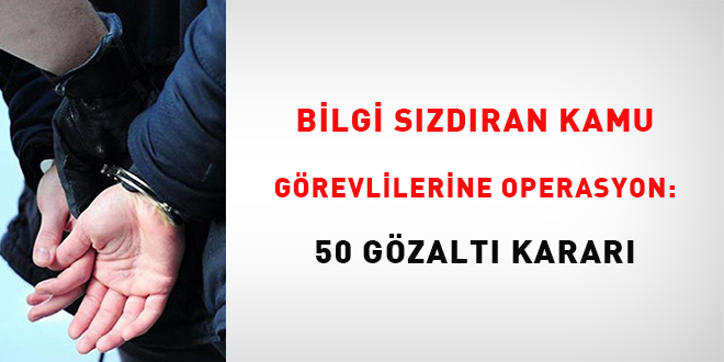 �stanbul'da su� �rg�t�ne operasyon: 37 g�zalt�
