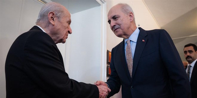 TBMM Ba�kan� Kurtulmu�'tan Bah�eli'ye ziyaret