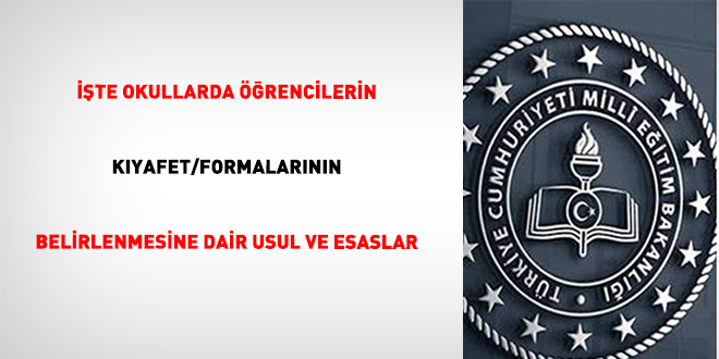 ��te Okullarda ��rencilerin K�yafet/Formalar�n�n Belirlenmesine Dair Usul ve Esaslar