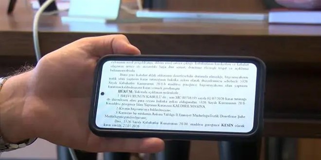 10 bin tl'lik trafik cezas� delilsizli�e tak�ld� - Son Dakika Haber
