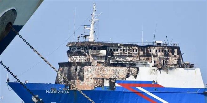 Dron sald�r�s�nda hasar alan T�rk gemisi Samsun'da - Son Dakika Haber