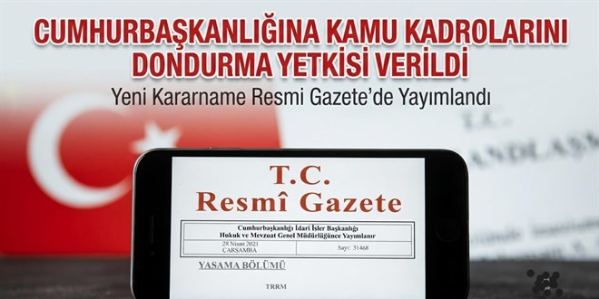 Cumhurba�kanl���na Kamu Kadrolar�n� dondurma yetkisi verildi - Son Dakika Haber