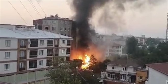 T�pgaz bayisinde yang�n: T�pler patlad�, 4 ki�i hastanelik oldu - Son Dakika Haber