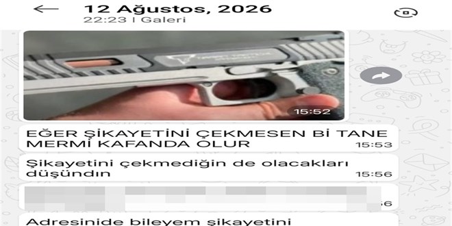 Rojin'in babas�na silah foto�rafl� tehdit mesaj�