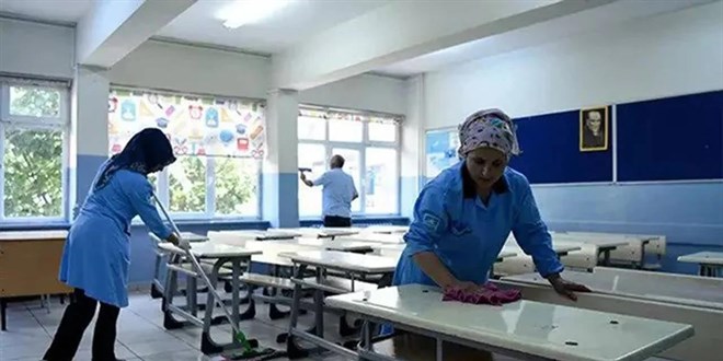 Okullar a��lmadan binlerce temizlik personeli al�nacak