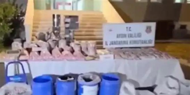 Didim'de 70 kilo ham madde ve 1,2 milyon hap ele ge�irildi - Son Dakika Haber
