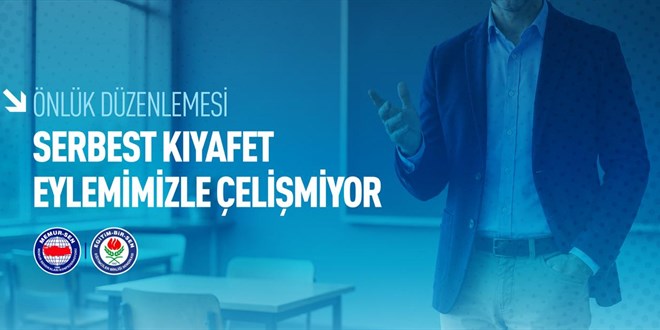 E�itim-Bir-Sen'den '�nl�k' a��klamas�: Serbest k�yafet eylemimizle �eli�miyor