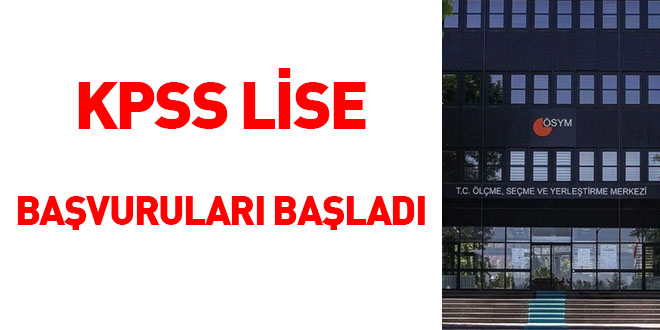 2026 KPSS Orta��retim ba�vurular� ba�lad�