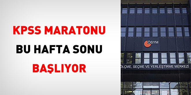 KPSS Maratonu Bu Hafta Sonu Ba�l�yor - Son Dakika Haber