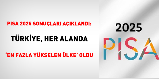 PISA 2025 sonu�lar� a��kland�: T�rkiye �� alanda da s�ralamas�n� y�kseltti