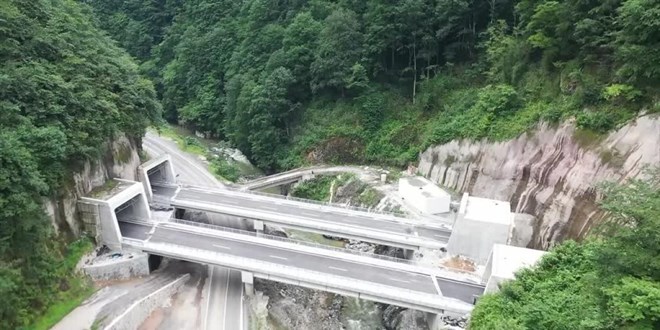 T�rkiye'nin en uzun 5 t�nelinden 38,7 milyon ara� ge�ti