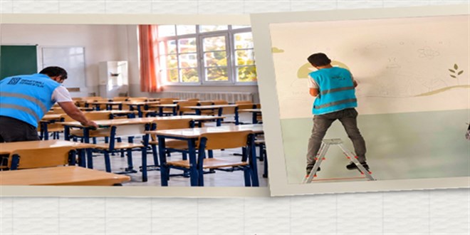 Y�k�ml�ler, 2 bin 779 okulu yeni e�itim-��retim y�l�na haz�rlad� - Son Dakika Haber