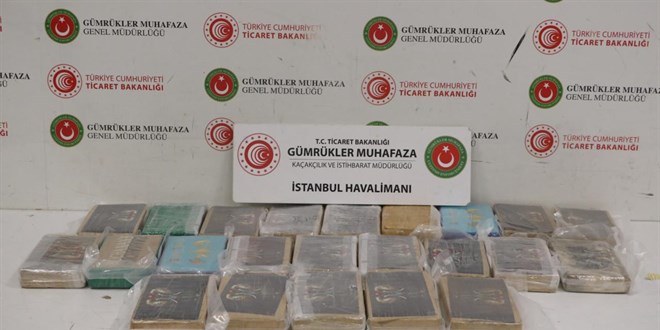 �stanbul Havaliman�'nda 25 kilogram uyu�turucu ele ge�irildi - Son Dakika Haber