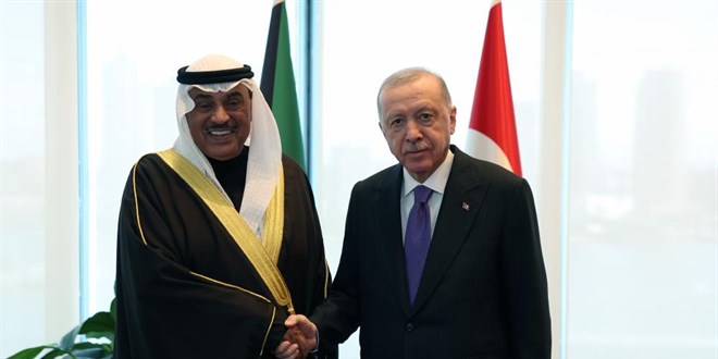Cumhurba�kan� Erdo�an, Kuveyt Veliaht Prensi Al-Sabah ile g�r��t� - Son Dakika Haber