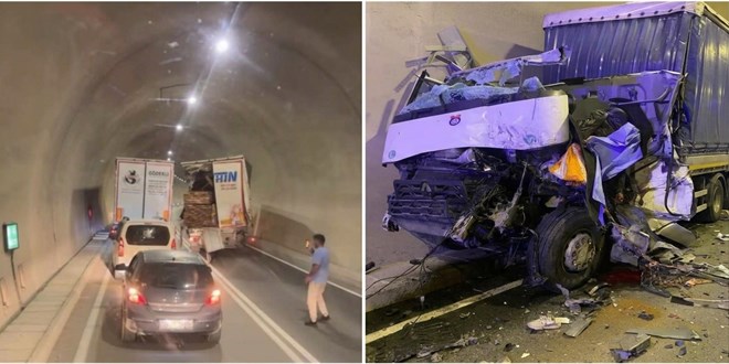 Artvin'de t�nel i�inde zincirleme kaza: 1 �l� - Son Dakika Haber