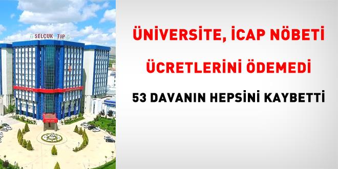 �niversite icap n�beti �cretlerini �demedi, 53 davan�n hepsini kaybetti - Son Dakika Haber