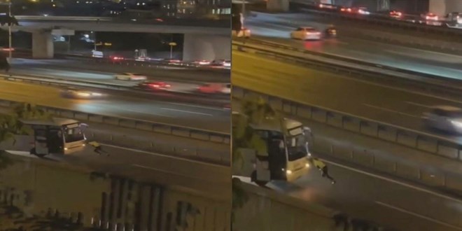 Kad�n polisin �zverisi s�r�c�leri harekete ge�irdi: Midib�s� emniyet �eridine ittiler
