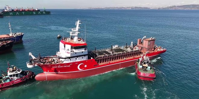 T�rkiye'nin ilk yerli ve milli tarama gemisi suya indi - Son Dakika Haber