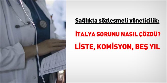 Sa�l�kta s�zle�meli y�neticilik: �talya sorunu nas�l ��zd�? - Son Dakika Haber