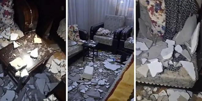 Kayseri'de korkutan olay: 75 ya��ndaki kad�n�n �zerine tavandan moloz d��t�