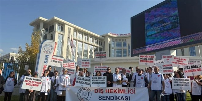 Di� hekimlerinden Sa�l�k Bakanl��� �n�nde bas�n a��klamas� - Son Dakika Haber