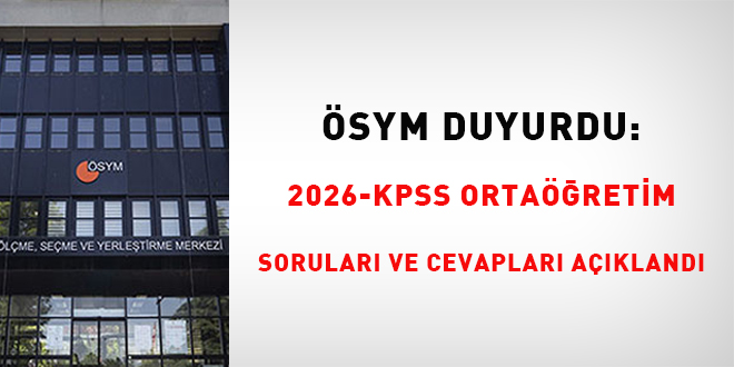2 milyon 985 bin aday KPSS Orta��retim s�nav�nd� ter d�kt�