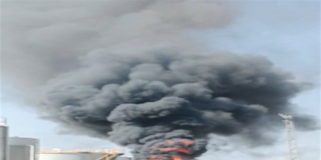 TPAO'nun ham petrol tank�nda patlama ve yang�n: 2 yaral�