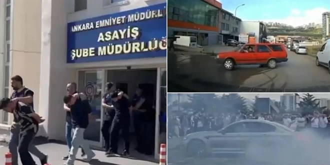 Ankara'da drift atan 14 ��pheli adli kontrol �art�yla serbest b�rak�ld� - Son Dakika Haber