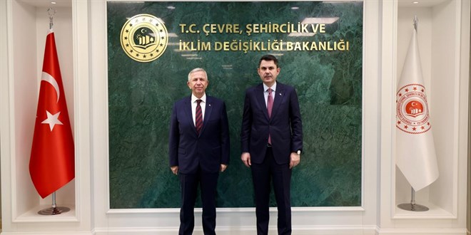 Bakan Kurum, Mansur Yava�'� Bakanl�kta kabul etti - Son Dakika Haber