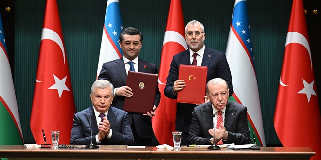 T�rkiye ile �zbekistan aras�nda 5 anla�ma imzaland� - Son Dakika Haber